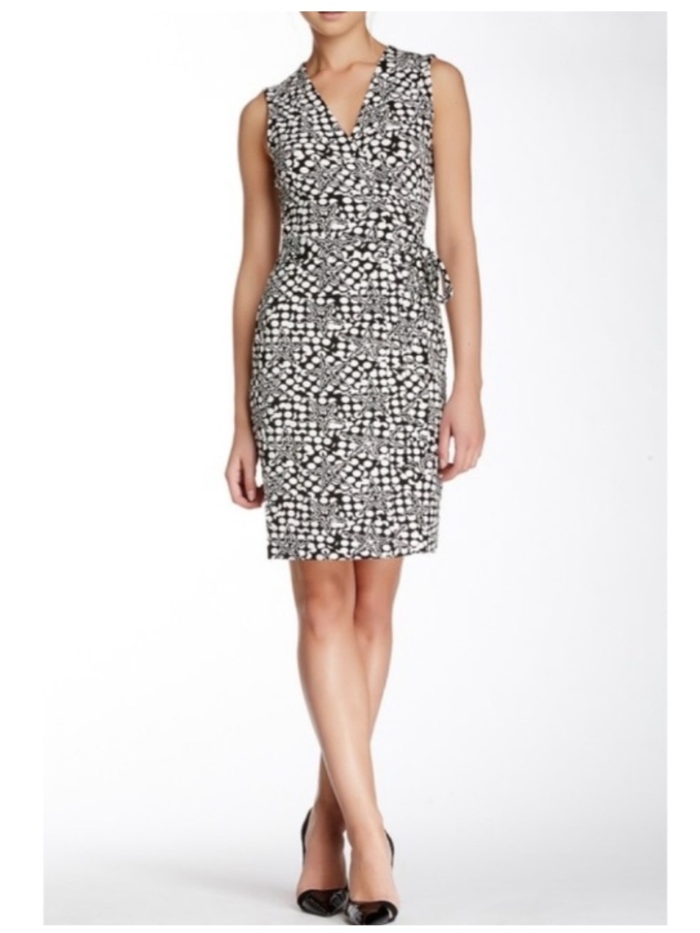 Diane von Furstenberg Women’s 8 New Yahzi Sleeveless Wrap Dress Work Career